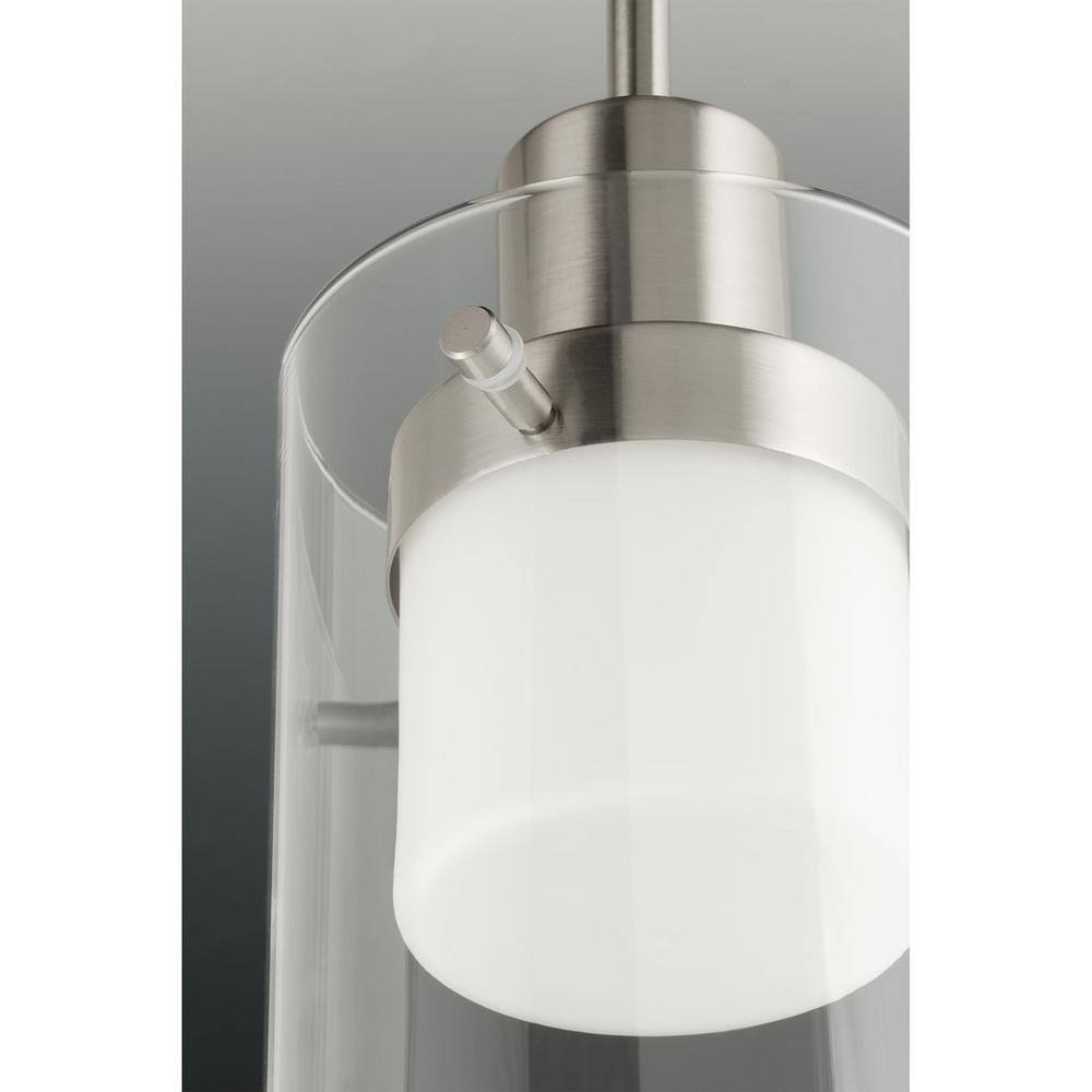 Progress Lighting Moderna Collection 9 -Watt Brushed Nickel Integrated LED Pendant P500000-009-30