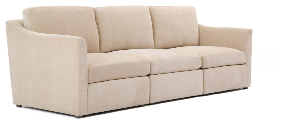 Aiden Beige Modular Sofa   Beige   Transitional   Sofas   by First of a Kind USA Inc  Houzz