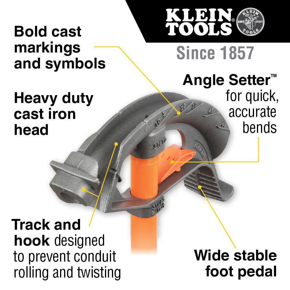 Klein Tools 1 in. Iron Conduit Bender 51605