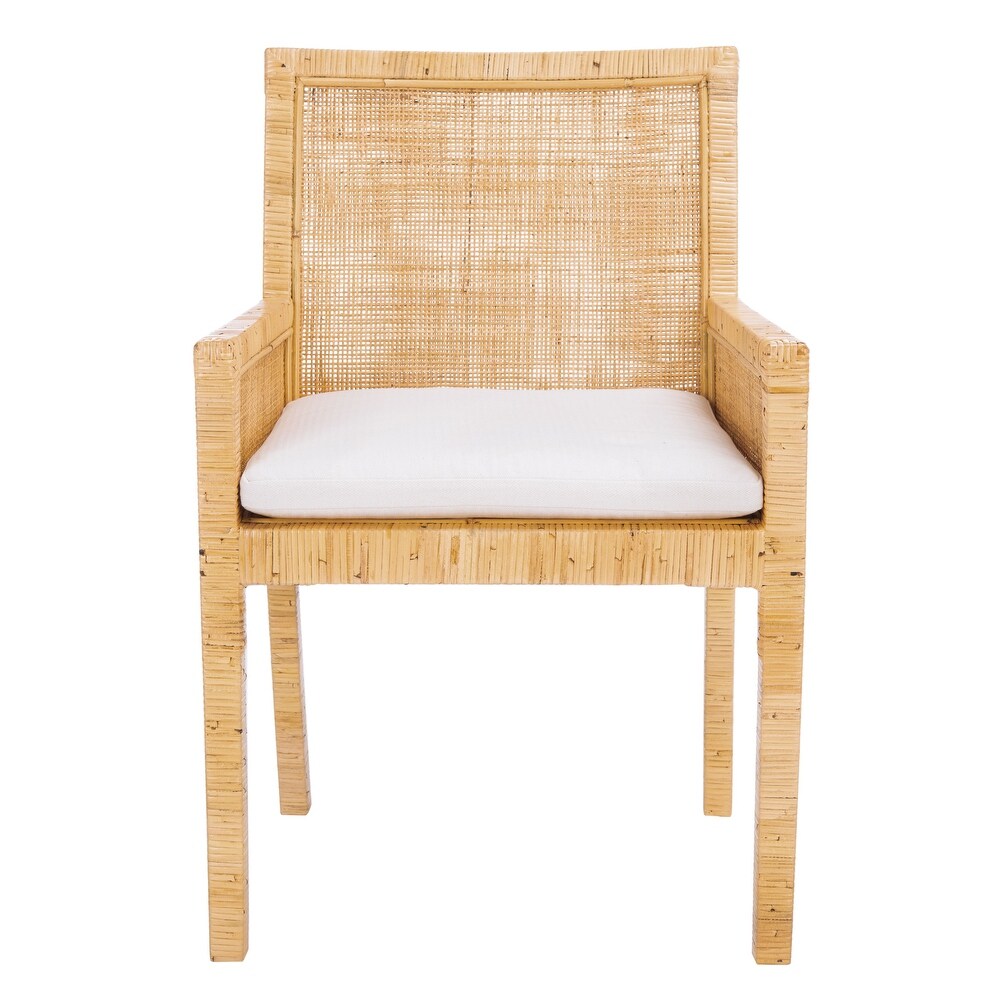 SAFAVIEH Sarai Coastal Accent Chair with Cushion   22.8\