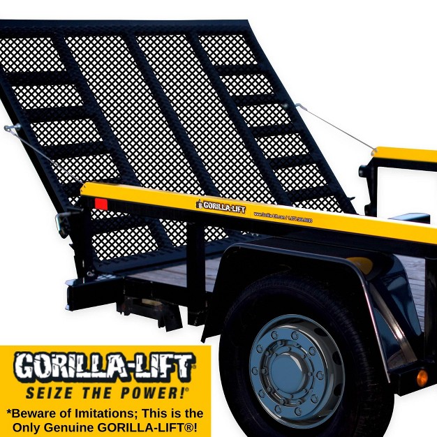 Genuine Gorilla Lift 2 Sided Tailgate Utility Trailer Gate amp Ramp Lift Assist System W one handed Operation Adjustable Lifting Force amp 300lb Capacity