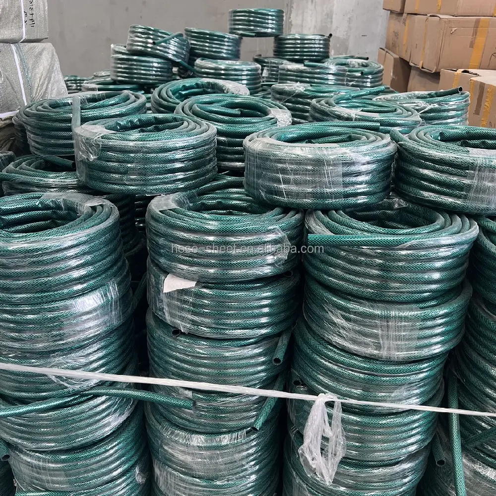 Braided Water Supply Pressured PVC Garden Hose goods PVC garden hoses fitting