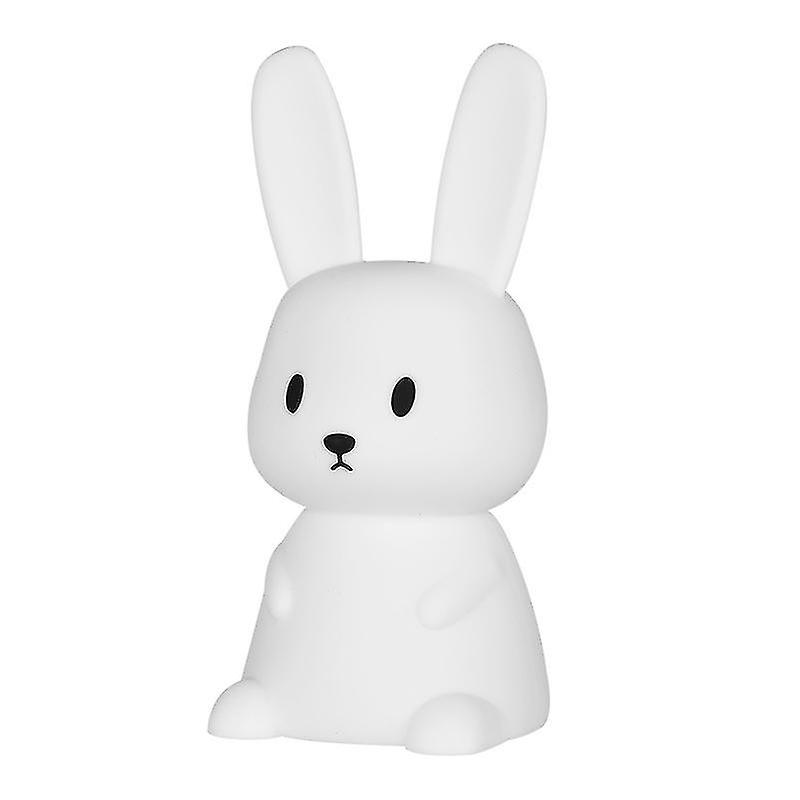 Cute Rabbit Silicone Table Lamp Bedroom Bedside Lamp Baby Feeding Night Lamp Eye Protection Children Sleep Pat Night Lamp