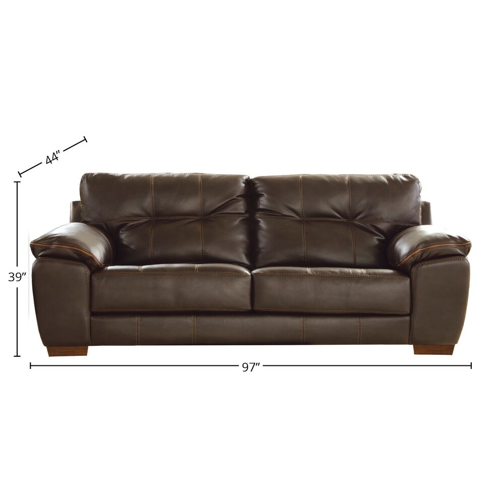 Clay Faux Leather Sofa