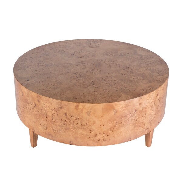 Billie Round Burl Coffee Table