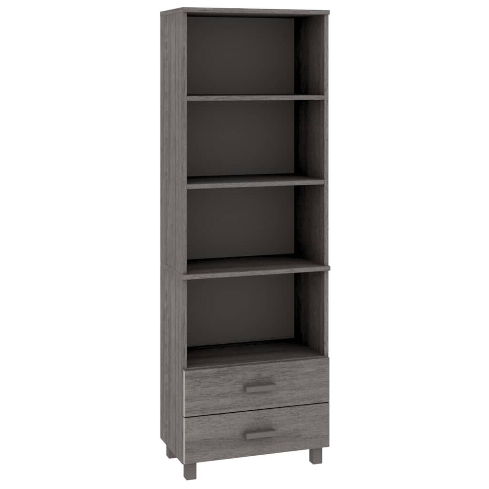 vidaXL Cabinet Bookshelf Entryway Cabinet with Storage HAMAR Solid Wood Pine   23.6\