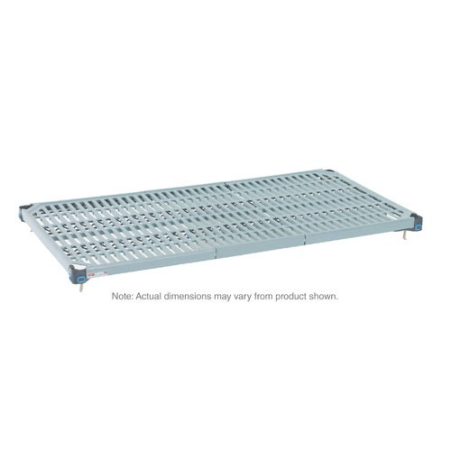 Metro MQ1854G MetroMax Q Plastic Industrial Shelf with Removable Grid Mat， 18