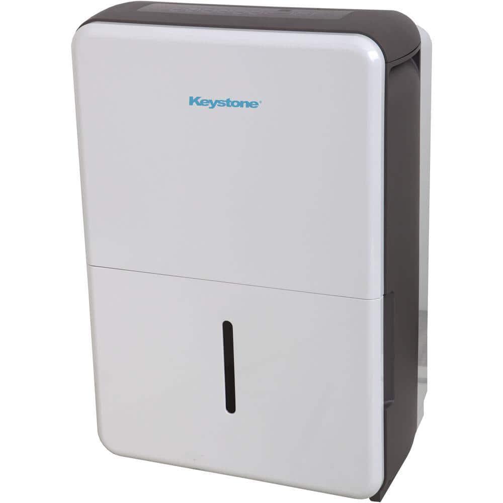 Keystone Energy Star 35Pint Dehumidifier for up to 3000 SqFt LED Display Timer Portable wWheels AutoShutoff