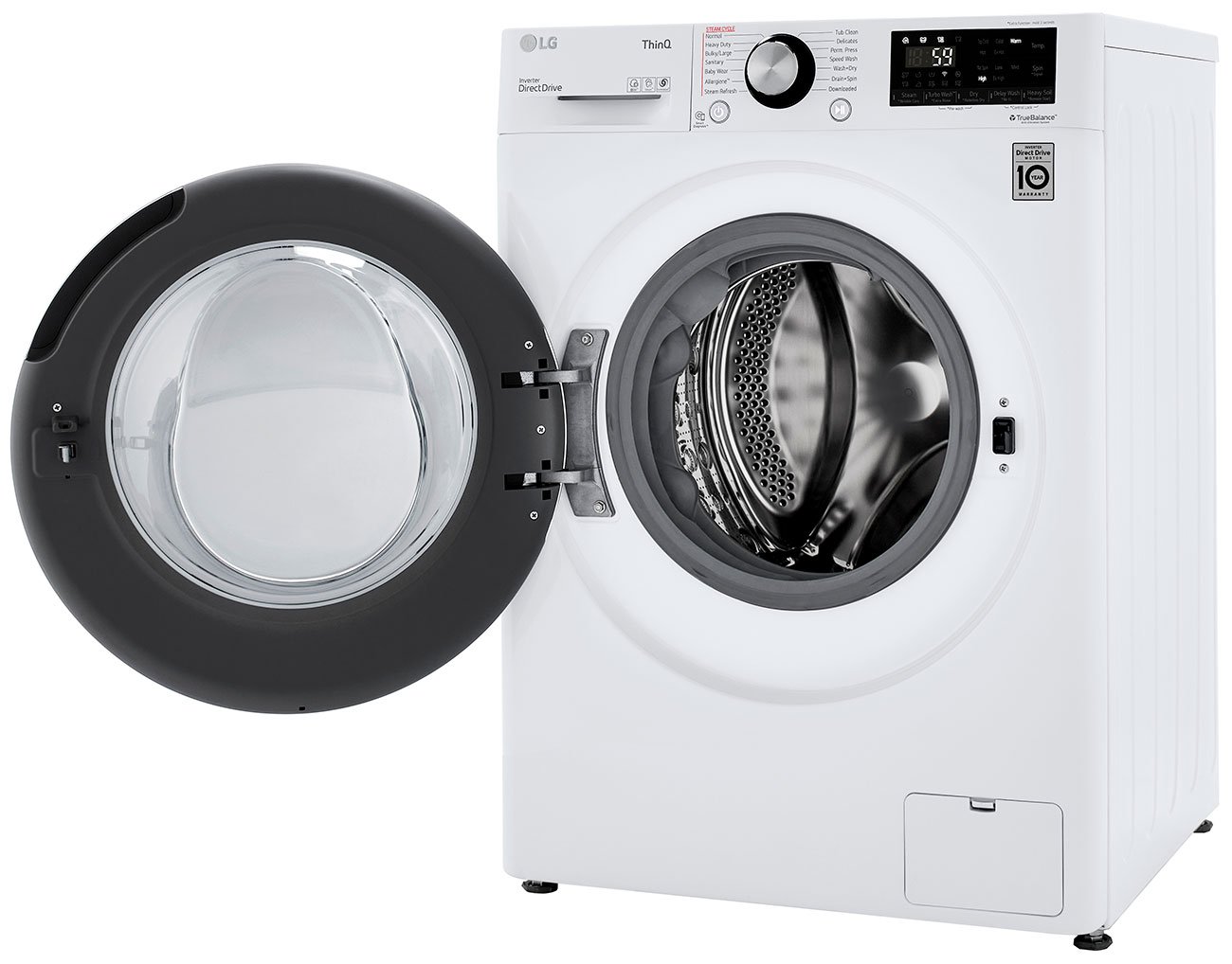 LG 2.4 Cu. Ft. White Compact Front Load Washer and Dryer Combo