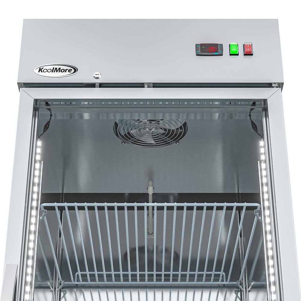 Koolmore 23 cu. Ft. Automatic Defrost Commercial Reach-in Upright Freezer in Stainless Steel UF29-1D