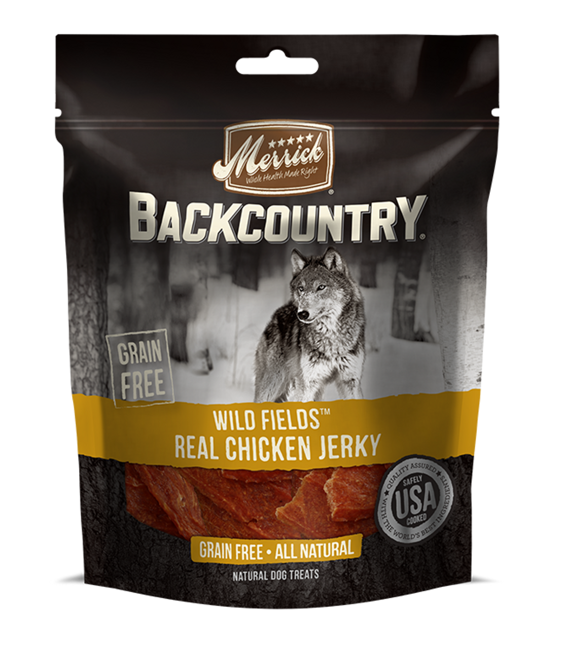 Merrick Backcountry Wild Fields Real Chicken Jerky Dog Treats 4.5oz