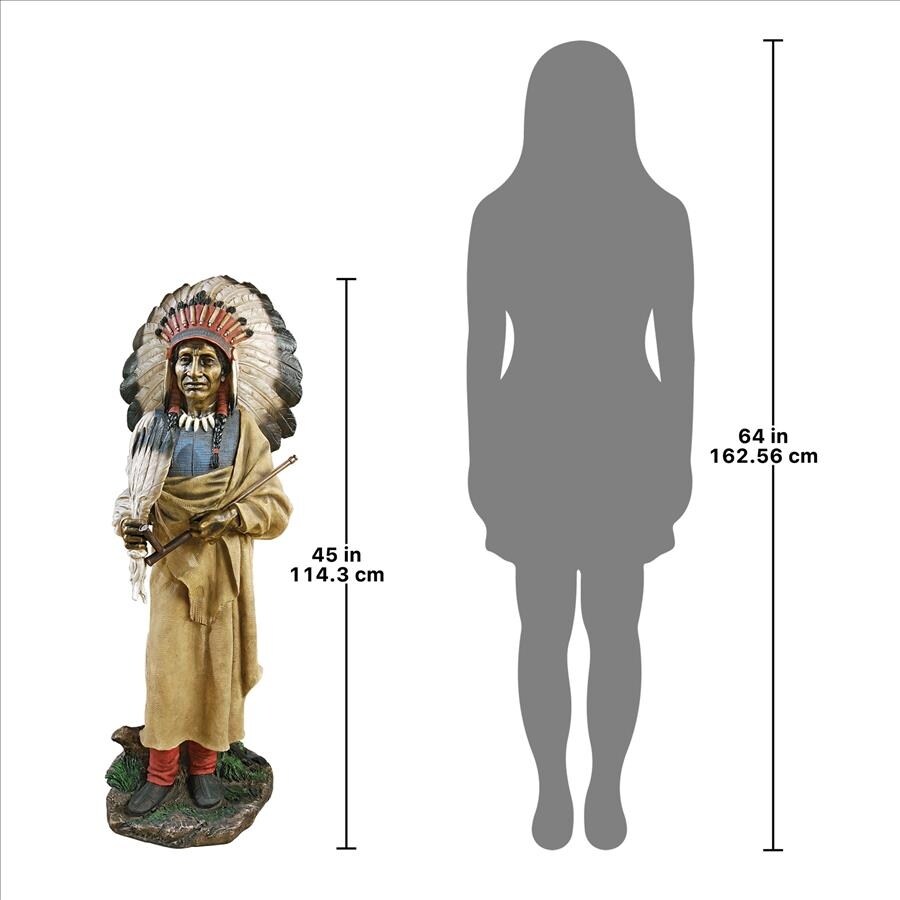 Design Toscano Native American Indian Spirit Chief Statue