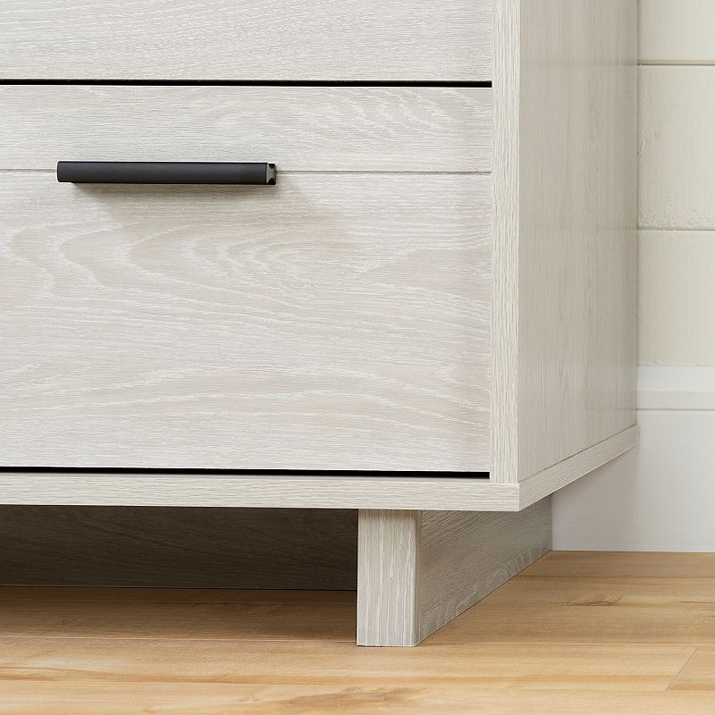 South Shore Fynn 2-Drawer Nightstand Table