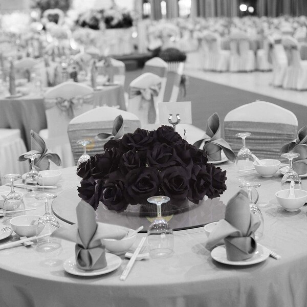 Artificial Flowers Black Rose Picks for Wedding，Bouquets，Table Centerpieces，