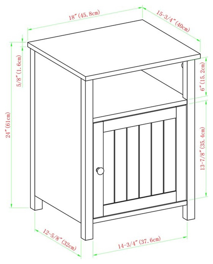 Home Square Grooved Door End Table Set in Rustic Oak   Set of 2   Farmhouse   Side Tables And End Tables   by Homesquare  Houzz