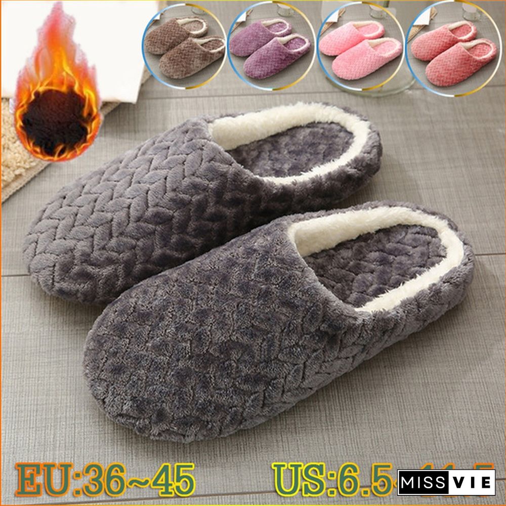 New Jacquard Japanese Style Soft Bottom Mute Suede Slippers Non-Slip Wooden Floor Indoor Cotton Slippers