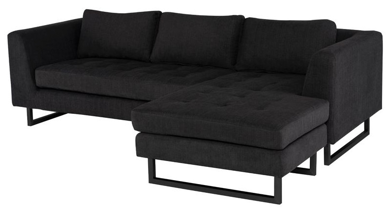 Nuevo Furniture Matthew Sectional Sofa in Black Base  Right Arm   Transitional   Sectional Sofas   by Unlimited Furniture Group  Houzz