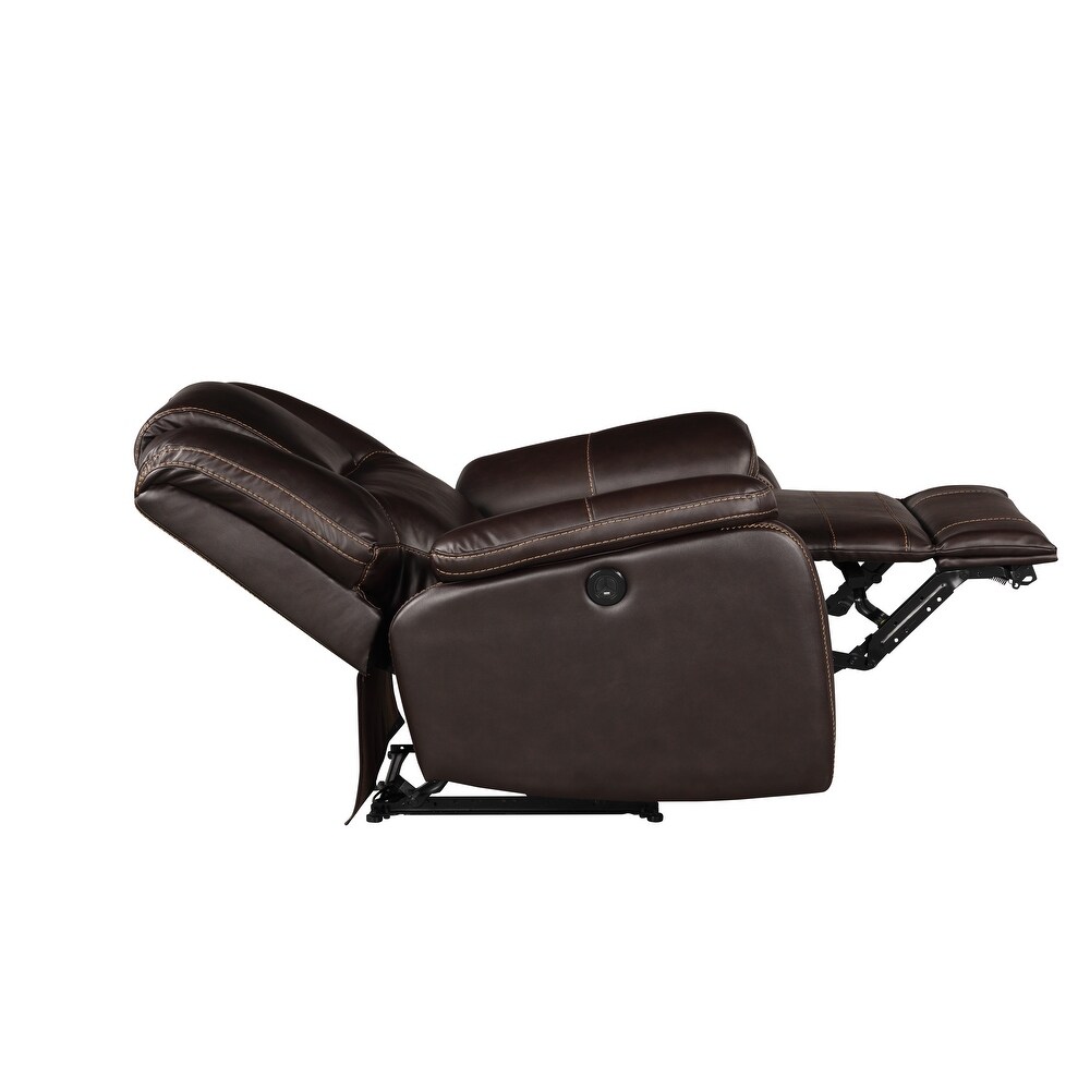 Hong Kong Transitional Style 2PC/3PC Power Reclining   USB Charger Port Sofa Made with Wood