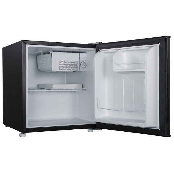 1.7 Cu ft Single Door Mini Fridge， Black