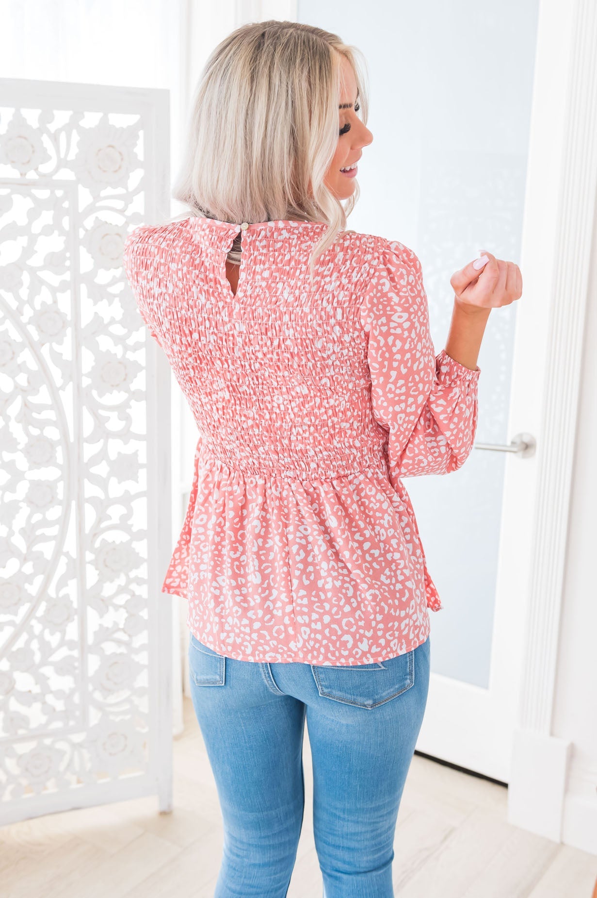 Can't Catch Me Modest Blouse