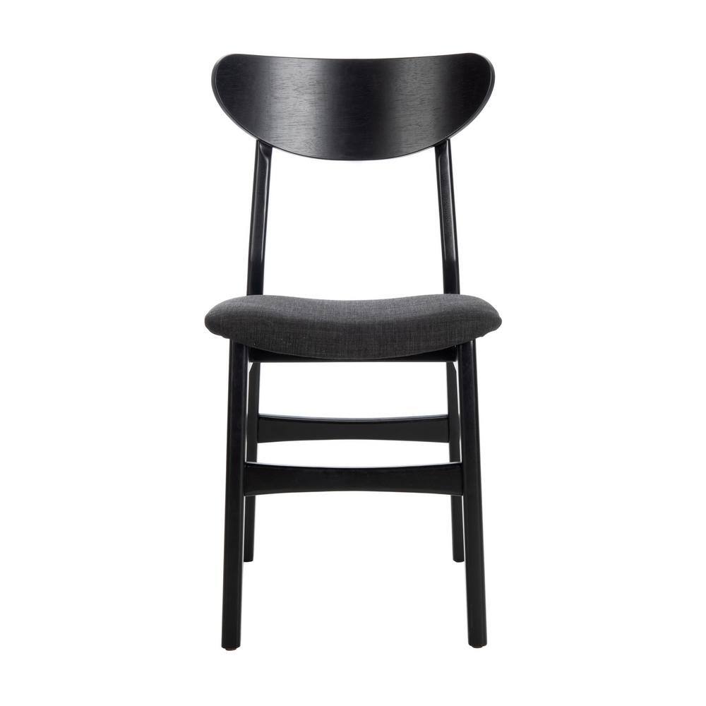 SAFAVIEH Lucca Black Dining Chair DCH1001J-SET2