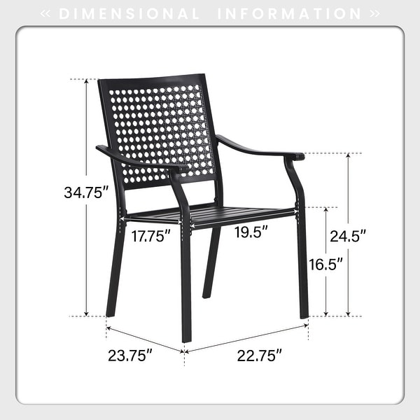 7Piece Patio Dining Set ，Large Round Dining Table with Umbrella Hole and Metal Swivel Dining Chairs