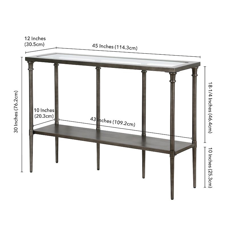 Finley and Sloane Dafna 2-Tier Console Table