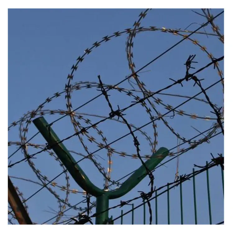 Hot Dip Galvanized Security Fence And Anti Climb Wire Mesh Fence