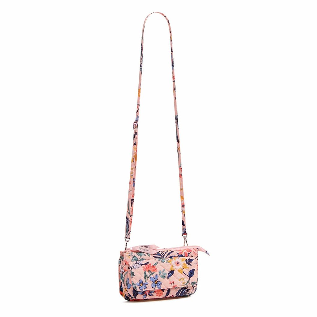 Vera Bradley  RFID Wallet Crossbody in Paradise Coral