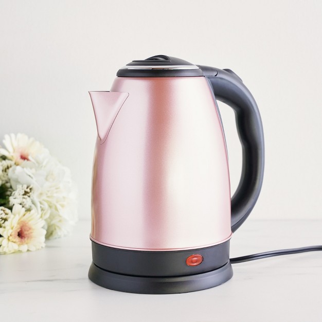 Pinky Up Parker Electric Tea Kettle Cordless Kettle Stainless Steel Hot Water Boiler In Rose Gold 56oz Set Of 1