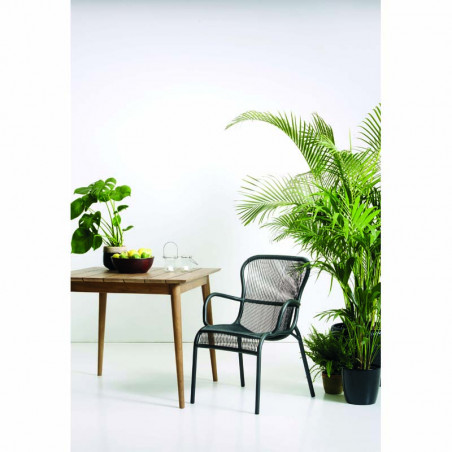 Fauteuil de jardin VINCENT SHEPPARD Loop vert - fauteuil repas extérieur