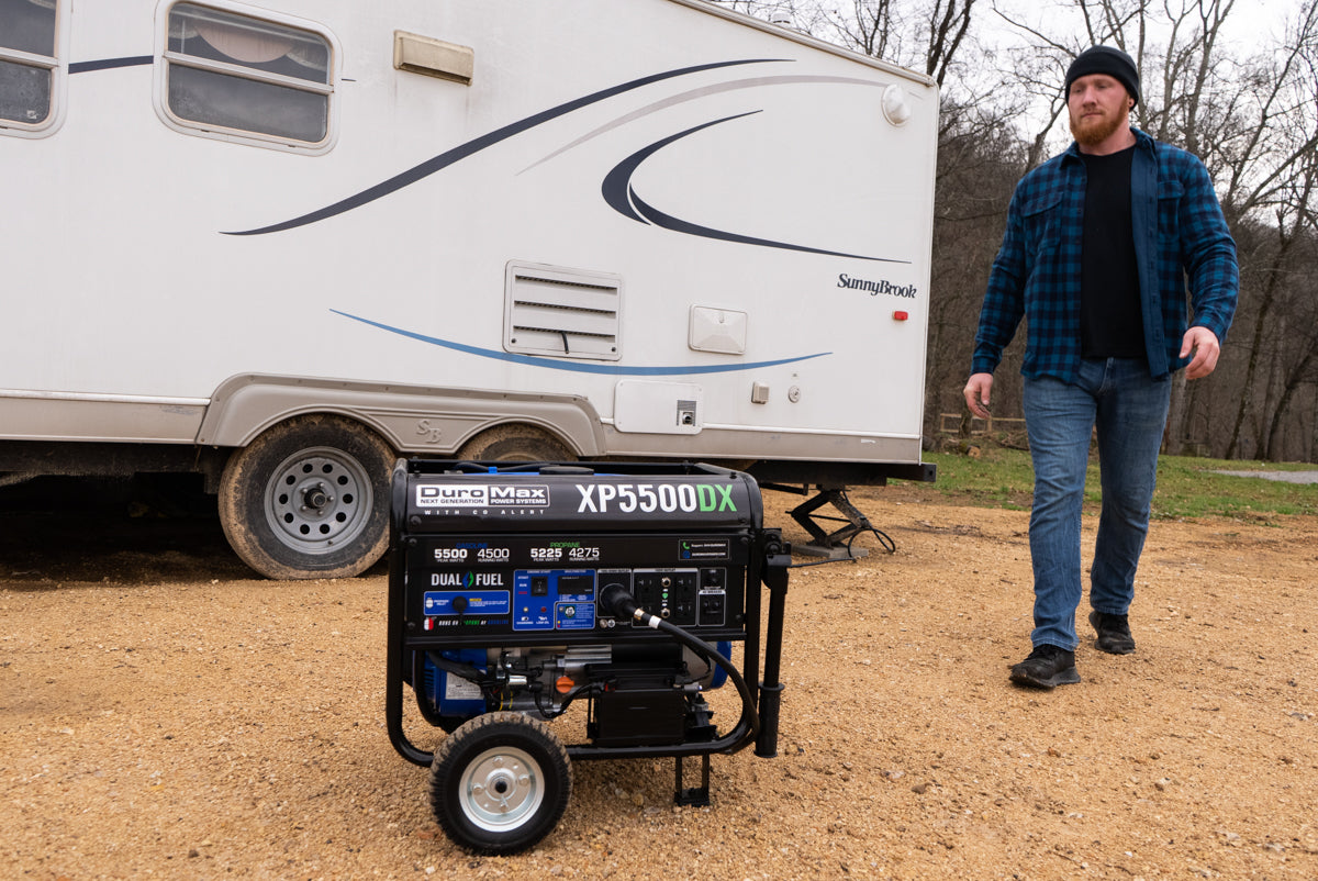 5,500 Watt Dual Fuel Portable Generator w/ CO Alert