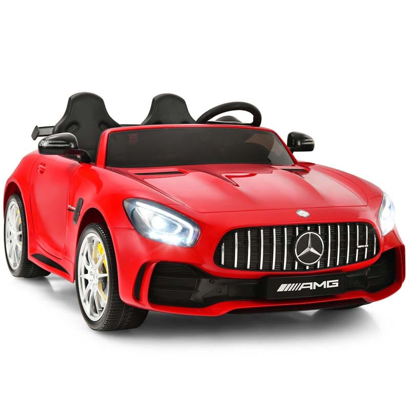 Licensed Mercedes Benz AMG GTR 2-Seater Ride-on Car 12V Battery Powered Vehicle Kids Riding Toy Car with Remote