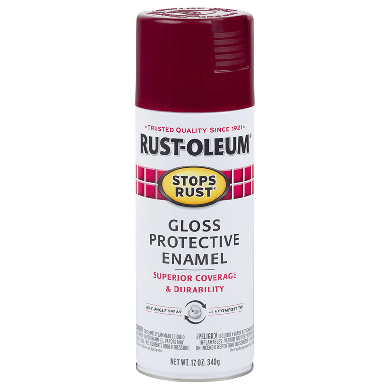 Rust-Oleum Stops Rust Gloss Merlot Protective Enamel Spray Paint 12 oz