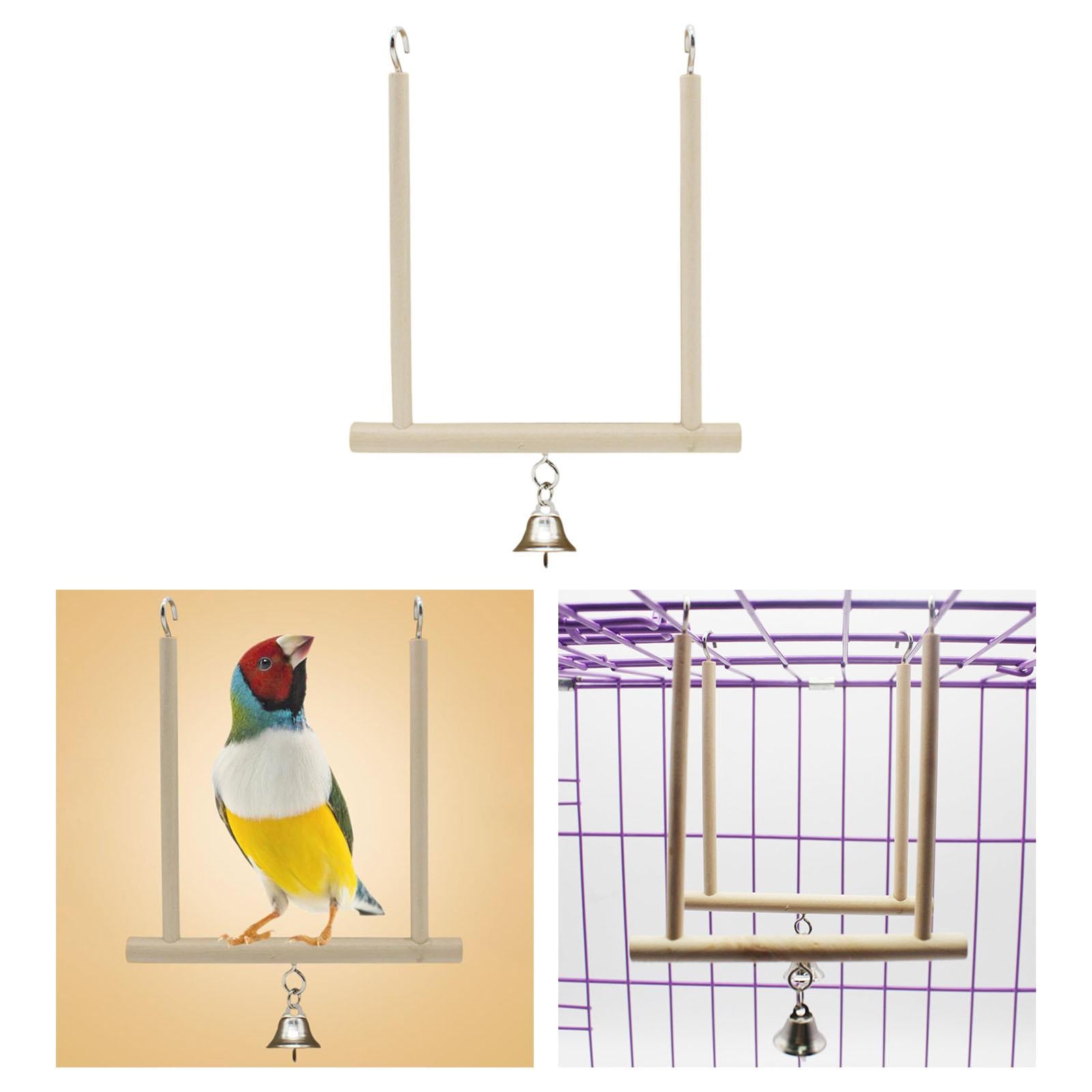 Bird Swing Perch Bird Toy Cage Accessories with Parakeet