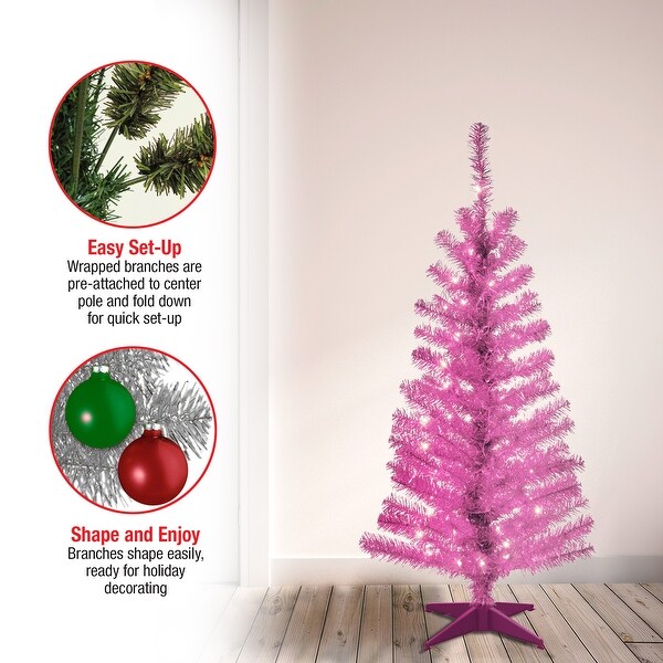 National Tree Company 4 ft. Tinsel Tree