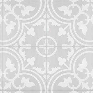 Merola Tile Arte Soft Grey 9-34 in. x 9-34 in. Porcelain Floor and Wall Tile (10.88 sq.ft.Case) FCD10ASG