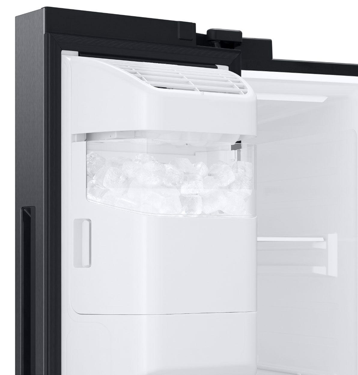  ADA 27.4 Cu. Ft. Large Capacity Fingerprint Resistant Black Stainless Steel Side-By-Side Refrigerator