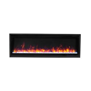 Paramount Kennedy II 50 in. Commercial Grade Recessed or Wall mount Electric Fireplace in Black EF-WM503