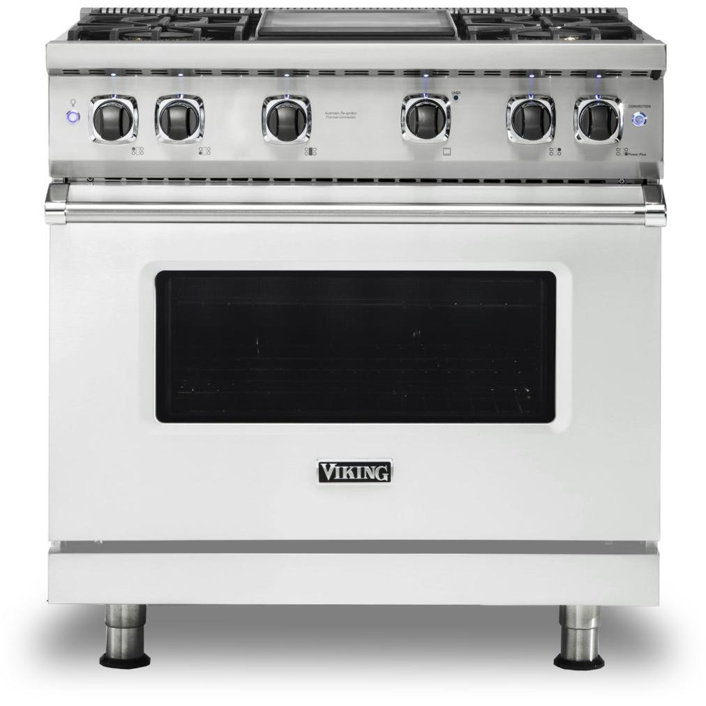 Viking 36-inch Freestanding Gas Range with GourmetGlo VGR536-4GFWLP