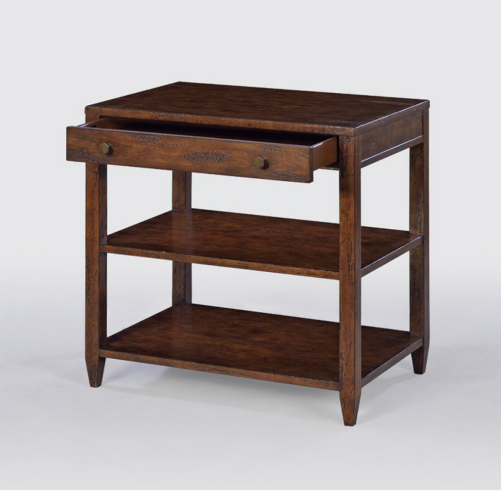 Classic Wide Side Table Mahogany Finish   Transitional   Side Tables And End Tables   by English Georgian America  Houzz