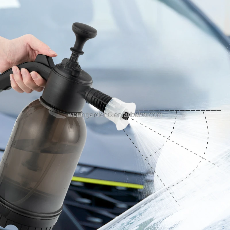 2 Liters Car Washing Pressure Plastic Hand Pump Garden Foam Sprayer