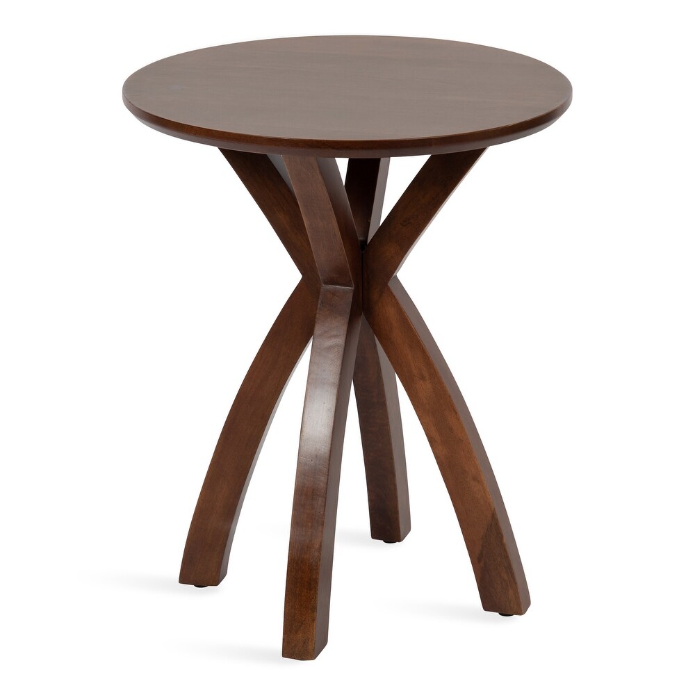 Kate and Laurel Soleyn Round Wood Side Table