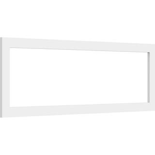 Ekena Millwork 38 in. x 36 in. x 12 in. Prescott White PVC Decorative Wall Panel (2-Piece) WALP36X12X037PRE