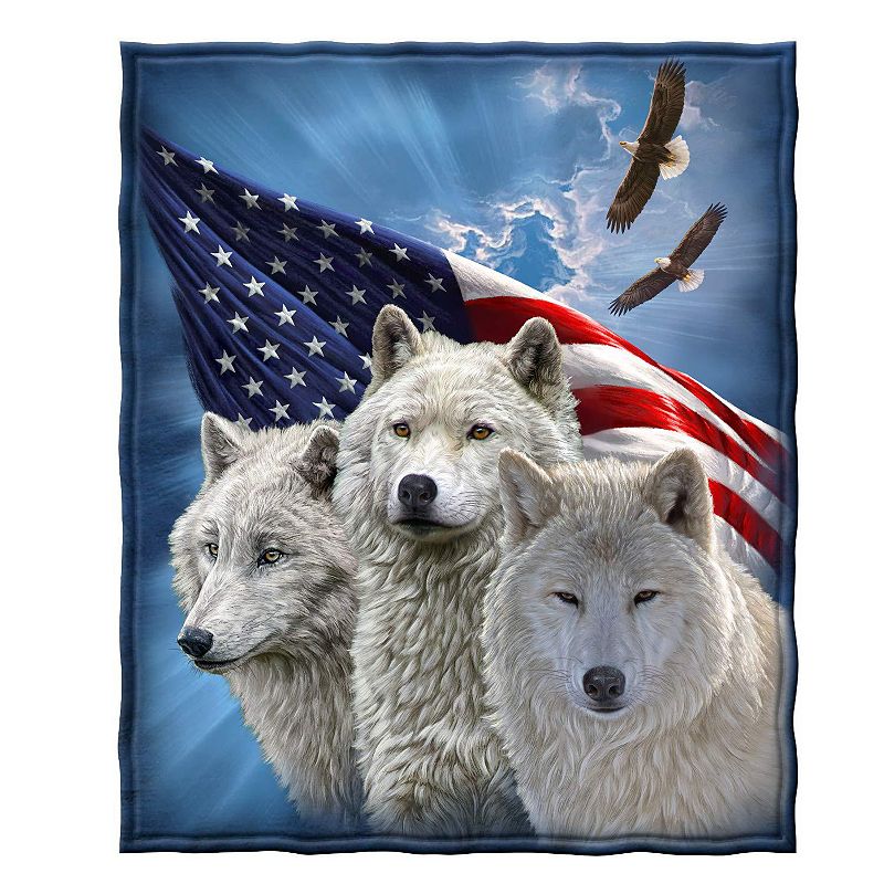 American Fleece Blanket For Bed Throw Blanket