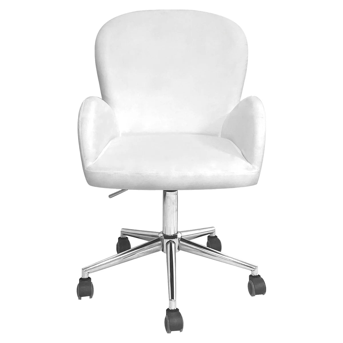 IVFC-IPS223-WHTV | Colette Swivel Vanity Chair