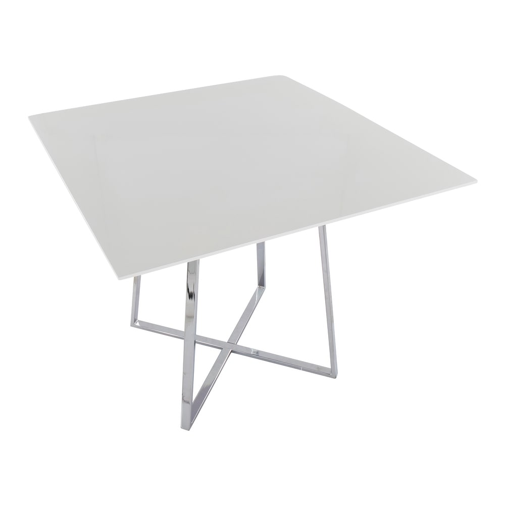 Silver Orchid Pugo Square Dining Table