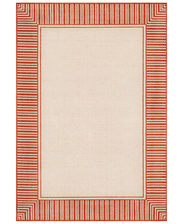 Surya Alfresco ALF-9683 Burnt Orange 3' x 5'6 Area Rug Indoor Outdoor