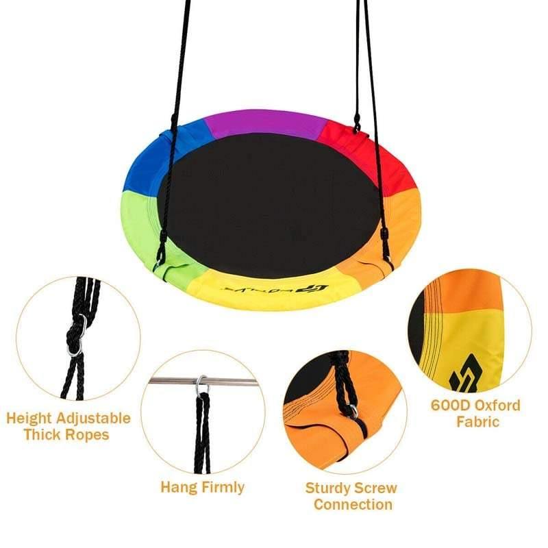 40 Inch Saucer Tree Swing Outdoor Play for Kids