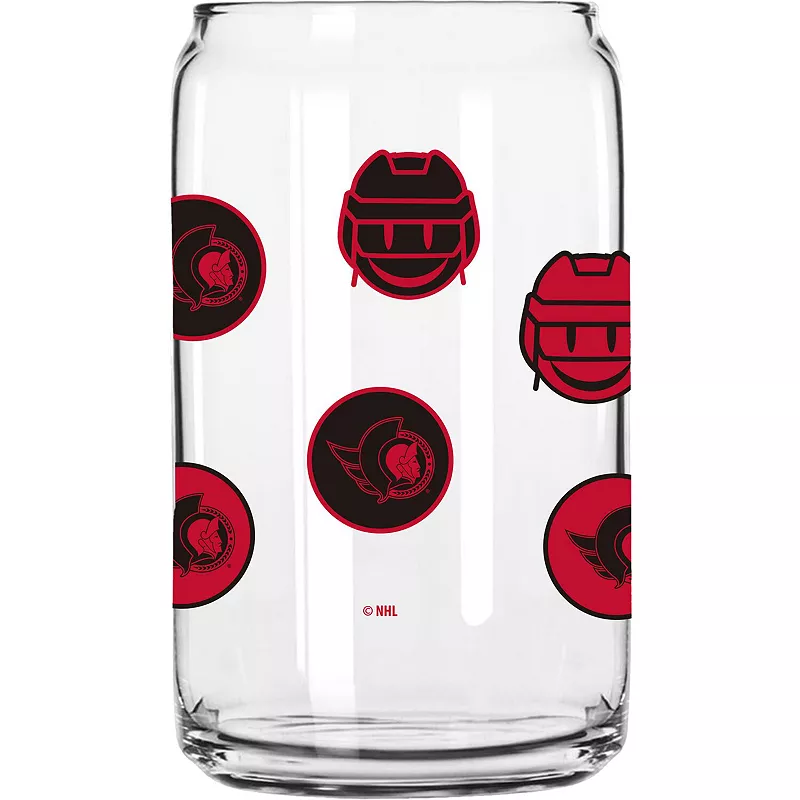 Ottawa Senators 16oz. Smiley Can Glass